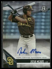 2021 Bowman Platinum #TOP-8 Josh Mears Top Prospects Autographs