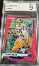 2024 Panini Prizm Kellen Winslow #164 Pink Wave Prizm, graded CYS Mint 9