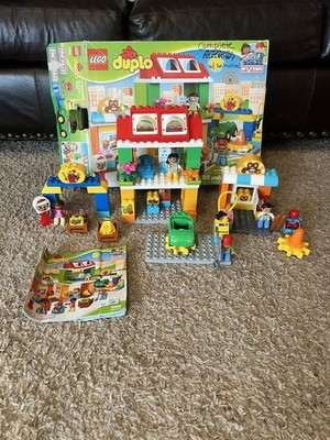 LEGO 10836 DUPLO My Town: Town Square - used and missing one piece 