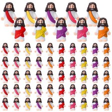 Exquisite 50 Pcs Jesus Figurines - Creative Easter Egg Stuffers  Decorations