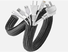 1M 3M 5M Cable Tidy Sleeves Wire Covers for Computer, TV, Home, Office UK