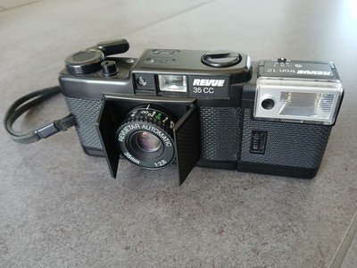 Kleinbild Kamera Revue 35 CC   Revuetar Automatic 35mm 1:2,8   Revue tron 12