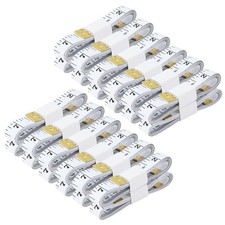 Soft Tape Measure 24 Pack Measuring Bulk for Body Sewing Tailor White