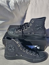 Image of Converse Chuck Taylor All Star Hi Black Monochrome UK 4.5 BNIB Brand New In Box