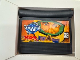 Checkered Flag Atari Jaguar 64 Bit CIB Complete W/ Manual Authentic