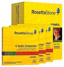 ROSETTA STONE ESPANOL Level 1, 2, 3 Spanish Interactive Software CD's
