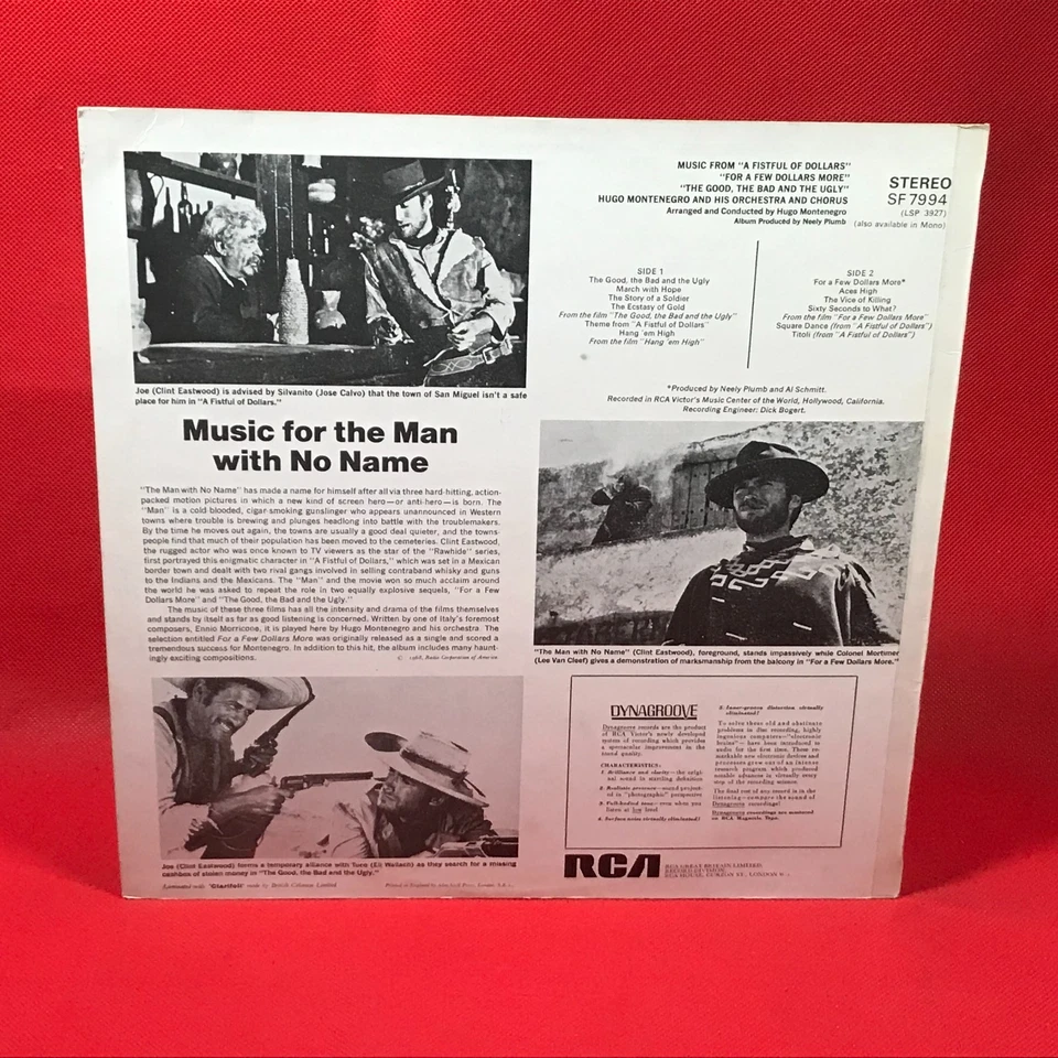 HUGO MONTENEGRO Fistful Of Dollars Few More 1976 UK Vinyl LP Good The Bad & Ugly - Image 2 of 4