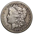 1883-CC Morgan Silver Dollar Silver Coin, Carson City Issue $1 Bid and Go