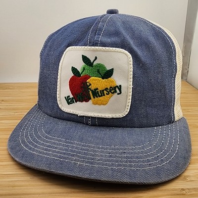 Van Well Nursery Trucker Hat, Patch Cap, Denim Color, Legend USA MADE, Snapback