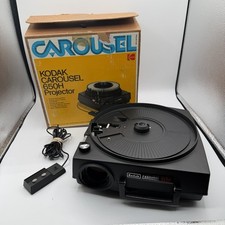 Vintage Kodak 650H Slide Projector w/ Remote - AS IS - NOT WORKING - For Parts