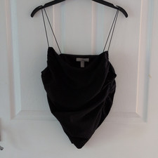H&M Women’s Black Going out top, Size S, Regular Fit
