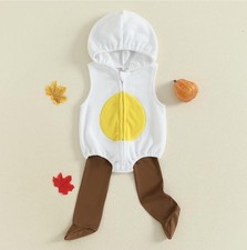 Baby  12-18 Months  l Egg Chicken 2pc Halloween Costume Zipper