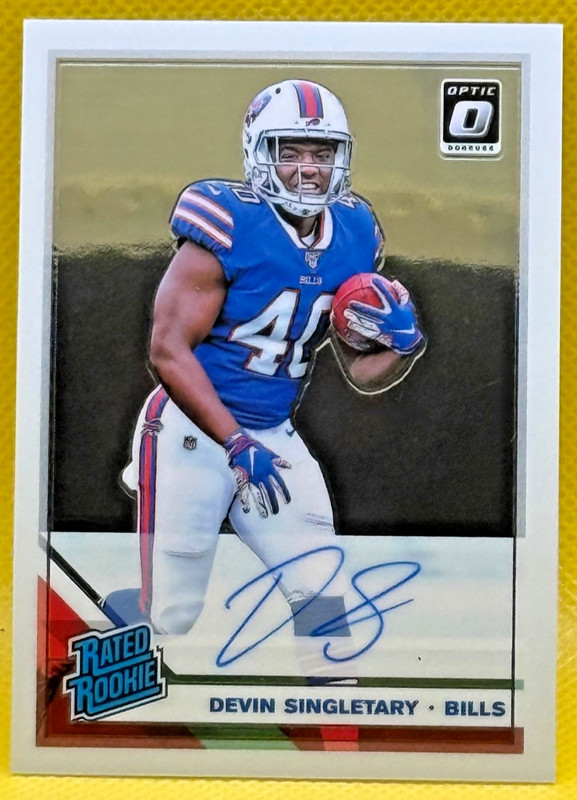 Devin Singletary #178 [Rated Rookie Autograph] 2019 Panini Donruss Optic /50