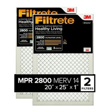 20x25x1 Filter, MPR 2800, 14, Healthy Living Ultrafine Particle Reduction 3-M...