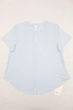 Lululemon Lightweight Split-Back Training T-Shirt Starch Blue Sz M Short Sleeve
