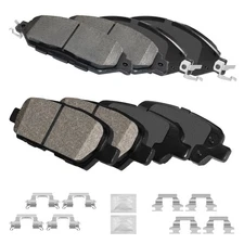 BriSunshine Ceramic Disc Brake Pads Kits Front and Rear Fit for 2013 INFINITI