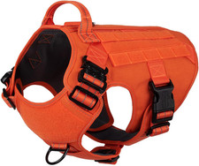 Tactical Dog Harness, 2X Metal Buckle, Working Dog MOLLE Vest w/ Handle - Large
