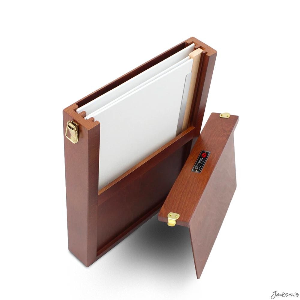 Richeson Sienna Wet Panel Box Hardwood 9x12in 8x10in Painting Transport