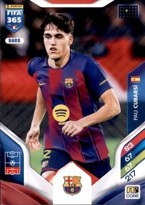 Fifa 365 Adrenalyn XL 2026 Trading Card BAR8 - Pau Cubarsi - Team Mate