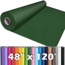 PerkHomy 48" x 1,440" 120' Dark Green Kraft Paper Roll for Craft Bulletin
