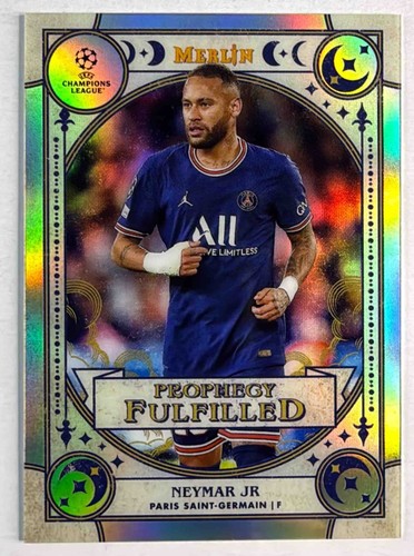 2021 Topps Merlin Chrome UEFA League Neymar Jr Prophecy Fulfilled #PF-9 PSG
