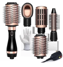 SKIMI Hair Dryer Brush, Blow Dryer Brush with Tool Set for Straightening/ Drying