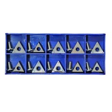 Replacement Carbide Brake Lathe Bit Kit Of 10 - Positive Rake Long-lasting Replacement Carbide Brake Lathe Bit Kit Of 10 - Positive Rake Long-lasting