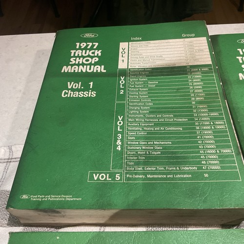 1977 FORD TRUCK Service Manual Set_BRONCO Econoline HD F100 F150 F250 F350_OEM - Picture 2 of 10