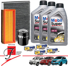 KIT TAGLIANDO + 4 CANDELE FIAT 500 PANDA 169 312 - 1.2 BENZINA 44 51 KW