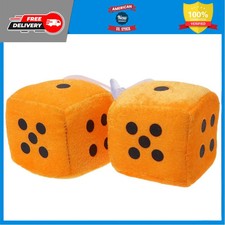 Pair Fuzzy Dice Dots Rear View Mirror Hanger Car Decoration Accessory Pair Fuzzy Dice Dots Rear View Mirror Hanger Car Decoration Accessory
