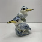 Vintage STANGL Pottery Double Kingfisher Birds # 3406D Signed