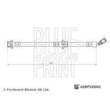 Brake Hose BLUE PRINT ADBP530043 for Nissan X-Trail