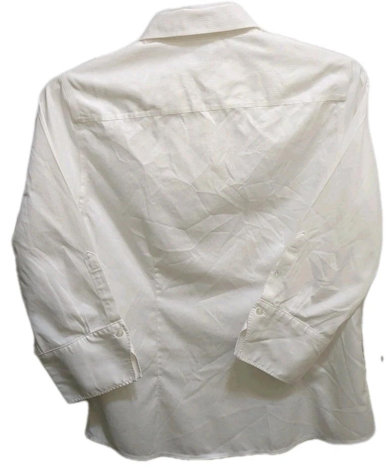 Camisa para mujer Red House de segunda mano manga 3/4 botones delanteros talla mediana  Foto 4 de 4