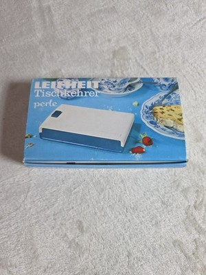 Table Top Sweeper Crumb Brush:Leifheit Tischkehrer Perle Original Box White/Blue