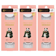 KOJI Dolly Wink Eyelashes No.17 Black Cute Panda Sets NEW