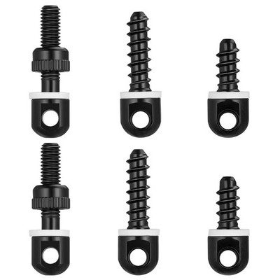6PCS Sling Swivel Studs Set for Rifle & Shotgun, Wood Screw Sling Mount Kit, ...