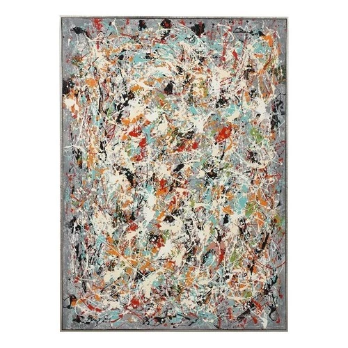 Uttermost Organized Chaos Wood Plastic Hand Painted Canvas in Multi-Color - Picture 1 of 8