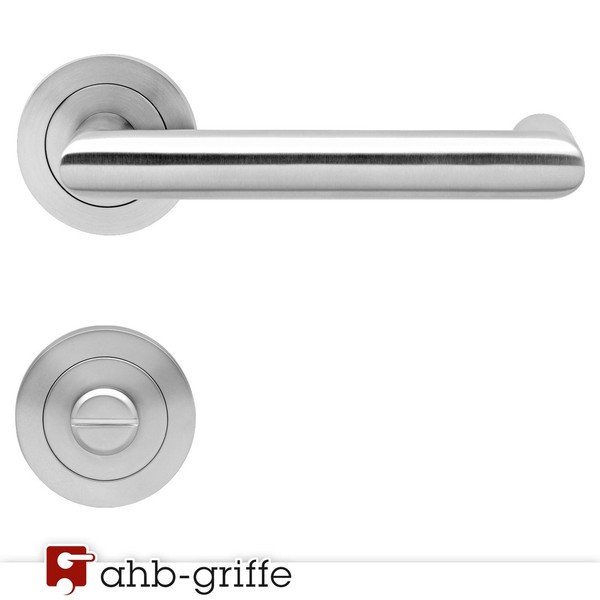 Karcher TüRgriff Kos Rosette Edelstahl Matt Wc TüRdrüCker TüRbeschlag TüRklinke-image