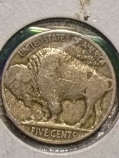 1935 Buffalo Nickel 5 Cents Coin United States of America No Mint Silver Coin