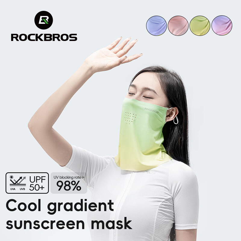 ROCKBROS Women Summer Cycling Mask Breathable Quick-Dry Sun Protection Face Scarf