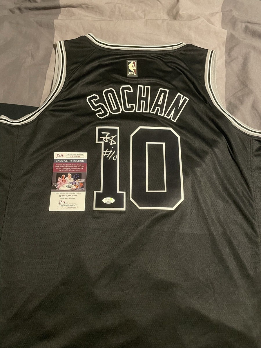 Jeremy Sochan Signed Jersey Nike Autograph San Antonio Spurs JSA
