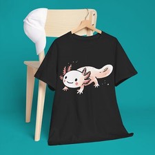 axolotl t-shirt kawaii funny cute unisex short sleeve
