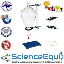 Separatory Separating Sep Separation Funnel with PTFE Stopcock KIT - 5000ml