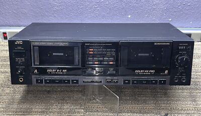JVC TD-W503 STEREO DOUBLE CASSETTE DECK - TESTED WORKING - 812417
