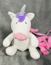Goldbug Tether Child Safety Harness Leash Plush Toddler White  Pink Unicorn