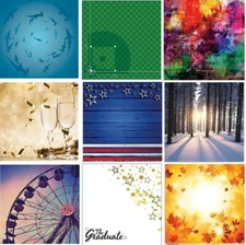 125 Scrapbook Papers VARIETY Reminisce double-sided 12x12" cardstock U-CHOOSE