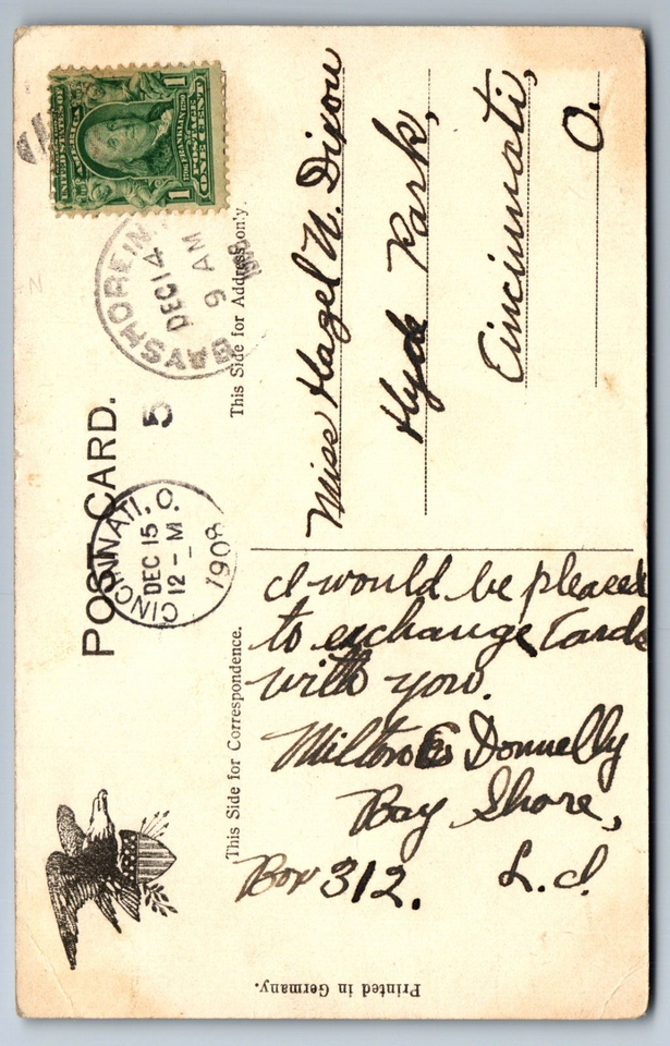 C.1908 BAY SHORE, NY LONG ISLAND, STORE AUSTIN NICHOLS, DONNELLY