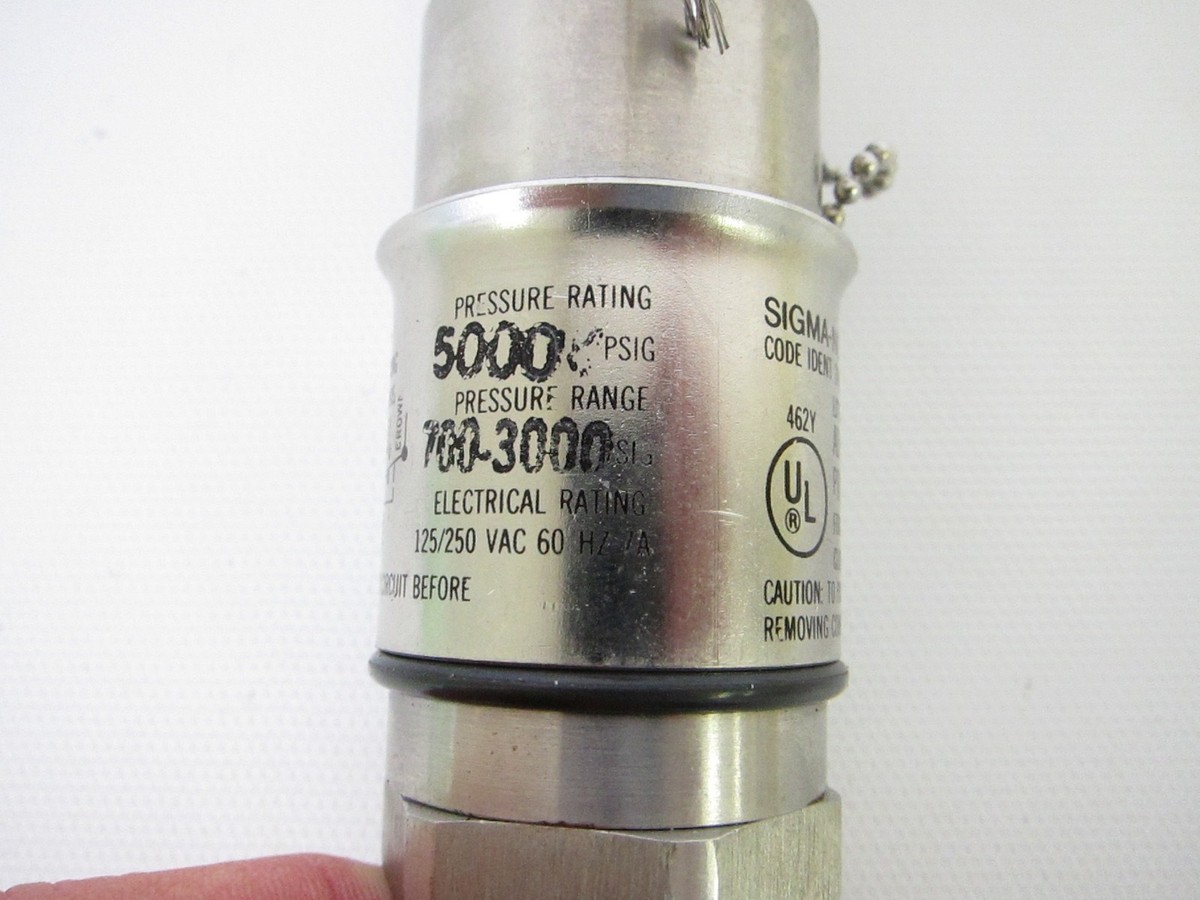 New Sigma Netics Adjustable Pressure Switch 703-UAAJ-3000V