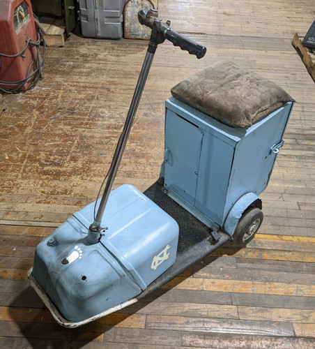 Electric Sit Ride Scooter UNC Tarheel w/ Storage Box Seat Cushion CAN SHIP
