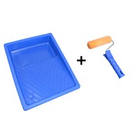 HeizköRperwalze Lackschaum 12Cm + Farbwanne Lackierwalze Schaumwalze Farbroller